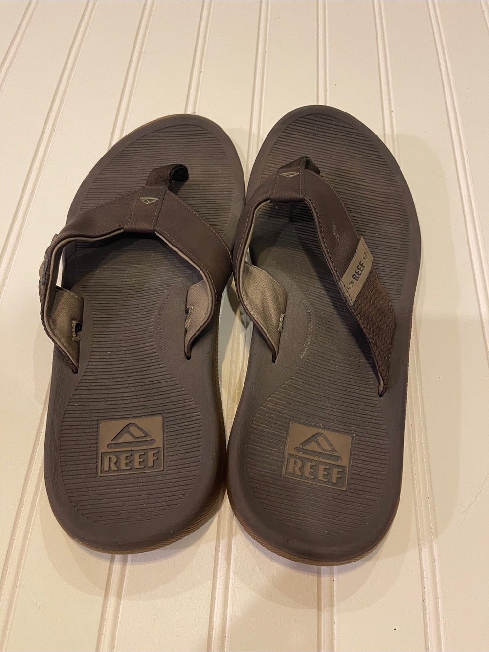 Reef Men's Dark Brown Comfort Flip Flops